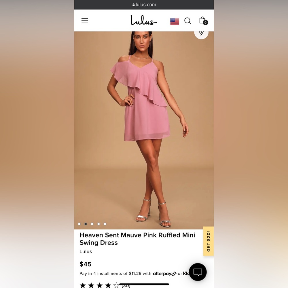 Lulus mini swing dress
